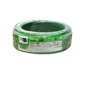 สายไฟ IEC01 THW 1X2.5X100 ม. สีเขียว-เหลือง-1