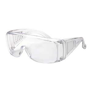 แว่นตานิรภัย ตรา WorkSafe รุ่น V-Spex สีขาวขุ่น เลนใส HC