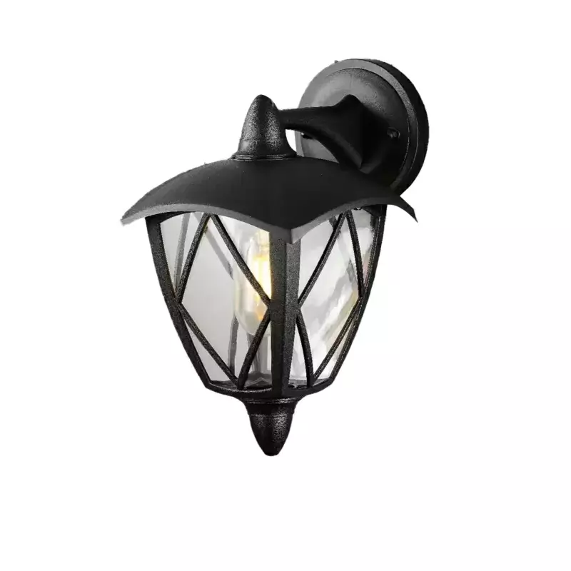 โคมไฟติดผนังภายนอก PP 1 หลอด รุ่น 1012D สีดำ DECOS-1