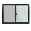 Window Asia Window with Net S-S Black 150x110 cm