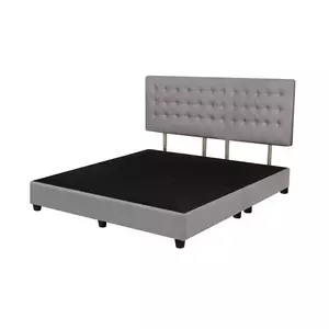 ฐาน+หัวเตียง MUNICH 6FT L-GRAY HLS (1173553)-1