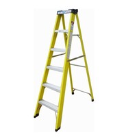 6'Ladder with alu step fiberglass rail