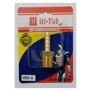 ข้อต่อหางปลา-เกลียวนอก HI-TOP HM 2-2 หุน (1/4-1/4 นิ้ว) สีทอง (1157316)-1
