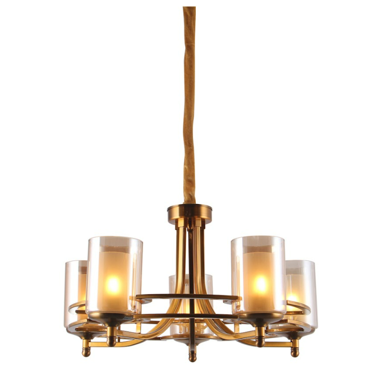 MAXLIGHT Ceiling lamp D3079/5 E27 5 bulbs 40W Gold -1
