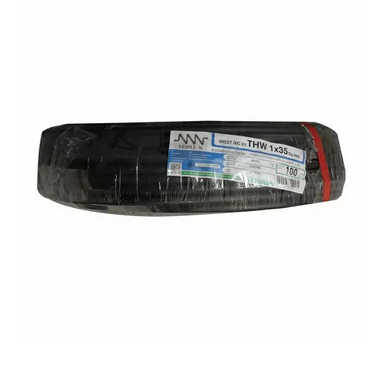 สายไฟ IEC01 THW 1x35 ตร.มม. สีดำ 100 เมตร NNN-1