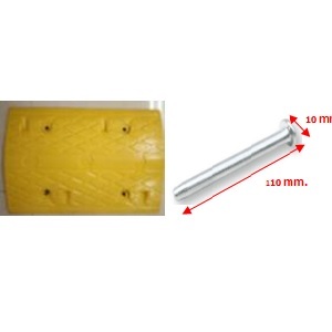ยางชะลอความเร็ว RIGHT 50x35x5 ซม. สีเหลือง (1066232)