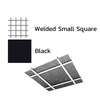 Galvanized Steel Ceiling Q-L Mesh Metalworks Black Welded Small Square