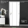 Melamine Door MDF iDoor S6 Pearl White 3.5x80x200 cm Pattern 2 (Cancelled)