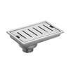CT644Z2P(HM) รางน้ำทิ้งกันกลิ่นสำหรับท่อพีวีซี ขนาด 2-3.5 นิ้ว (หน้าแปลน 5.7 × 8.9 นิ้ว)