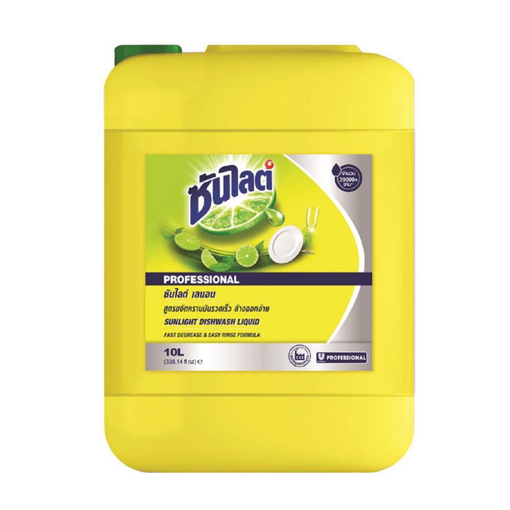 น้ำยาล้างจาน SUNLIGHT 10 ลิตร LEMON (1143289)-1