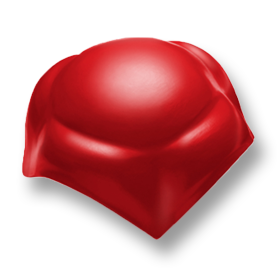 Shiny Pearl Red Round 4 Way Apex SCG Roman Tile Hybrid-