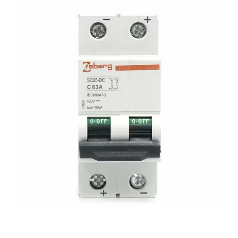 เซอร์กิตเบรกเกอร์ยุโรป 2P 63A รุ่น DC12V-1