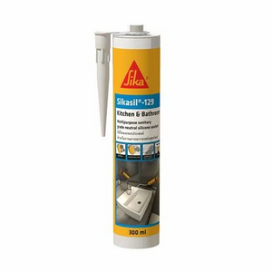 ซิลิโคนไร้กรดกันเชื้อรา SIKA 129 สีขาว 300 มล. (1157215)