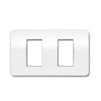 Flush Plate with Plastic Grid ฝาครอบ 2 ช่อง พร้อมตะแกรงพลาสติก