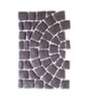 Carpet Stone Semicircle Smooth texture 52.5x80x2 cm Black Grey (Cancelled)