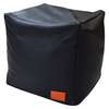 Square Bean Bag Stool ZIDDI Size M Black