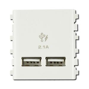 เต้ารับ USB 3032USB_WE 2 ช่อง 2.1A SCHN (1098430)