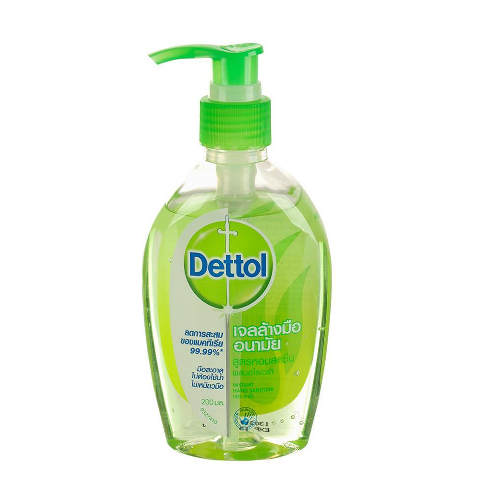 เจลล้างมืออนามัย DETTOL ผสมอโลเวร่า 200 มล. (1018639)-1