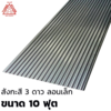 สังกะสี 3 ดาว ลอนเล็ก ขาว 10 ฟุต