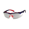 แว่นตานิรภัยประกอบเลนส์สายตา ตรา WorkSafe รุ่น SteedE30413 สีแดง/น้ำเงิน