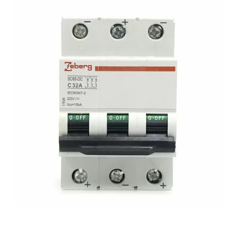 เซอร์กิตเบรกเกอร์ยุโรป 3P 32A รุ่น DC12V-1