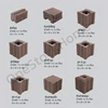 Castle Stone Column 4 Corners Tan