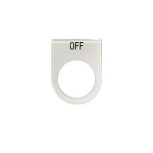 เนมเพลท OFF ขนาด 25 มม. สีขาว-1