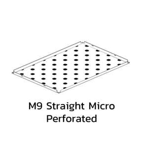 ฝ้าเหล็กกัลวาไนซ์ คลิป-อิน Metalworks R-Clip F 0.7 มม. White แผ่นเจาะรู M9 Straight Micro Perforated-1