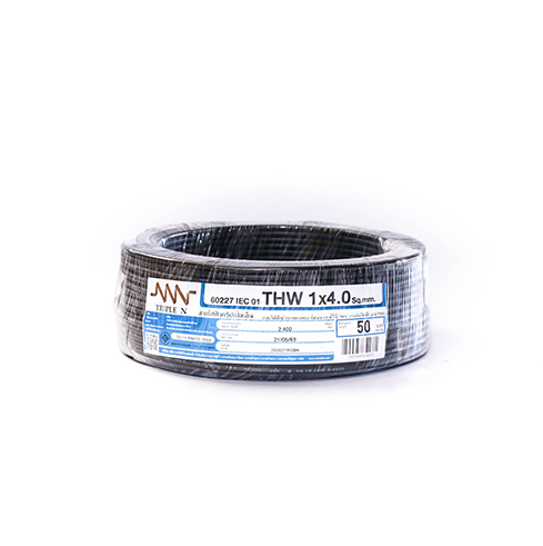 NNN Electric Wire IEC01 THW 1x4 50M Black-1