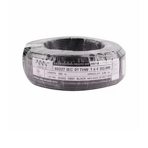 สายไฟ THW (IEC01) 1x4 ตร.มม. สีดำ 100 เมตร NNN-1