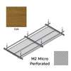 Hook On Aluminum Ceiling R-H200 Metalworks Oak 1200x400 mm M2 Micro Perforated