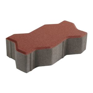 บล็อกปูพื้น SCG คดกริช 22.5x11.25x6 ซม. แดง 8851740000025