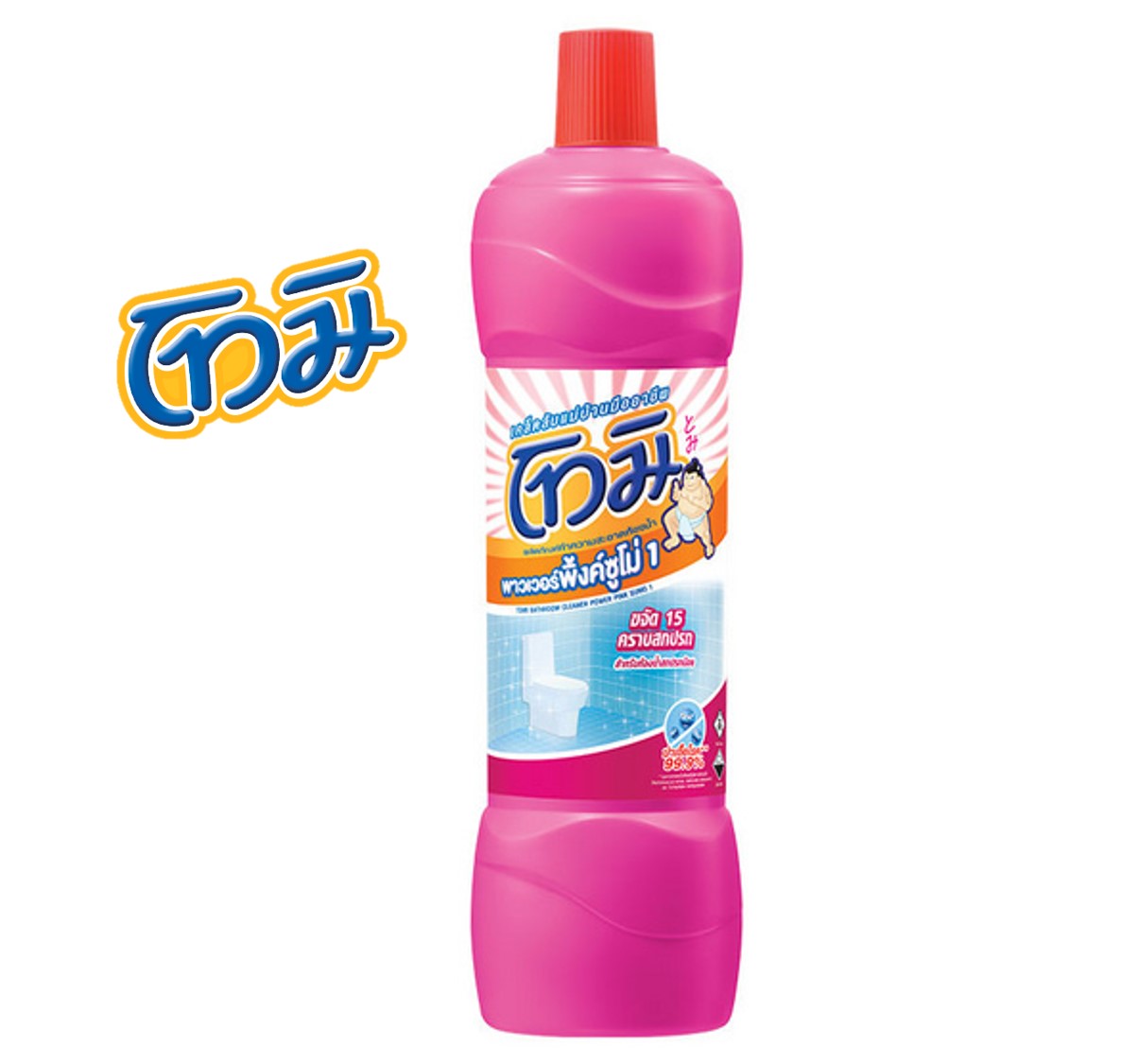 โทมิ ผลิตภัณฑ์ทำความสะอาดห้องน้ำ 850 มล. (สีชมพู)-1