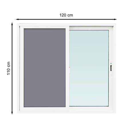 หน้าต่างAlu.S-S มุ้ง TK 120x110cm ขาว (1183807)-1