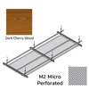 Hook On Galvanized Steel Ceiling R-H200 Metalworks Dark Cherry Wood 1200x400 mm M2 Micro Perforated