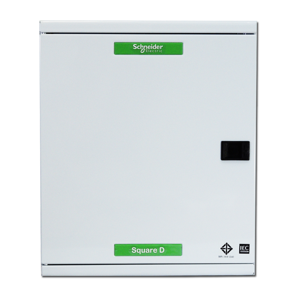 ตู้โหลดเซ็นเตอร์ 3 เฟส 12 ช่อง SCHNEIDER ชนิดเมนเบรกเกอร์ 100A 25kA (1139246)-1