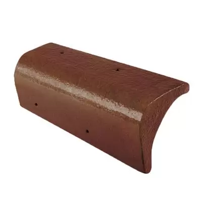 ครอบข้างปิดชาย กระเบื้อง CT ตราเพชร Gran Onda น้ำตาลไม้ทอง-1