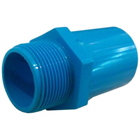 ข้อต่อเกลียวนอก PVC 2 นิ้ว สีฟ้า ท่อน้ำไทย (8557)-1