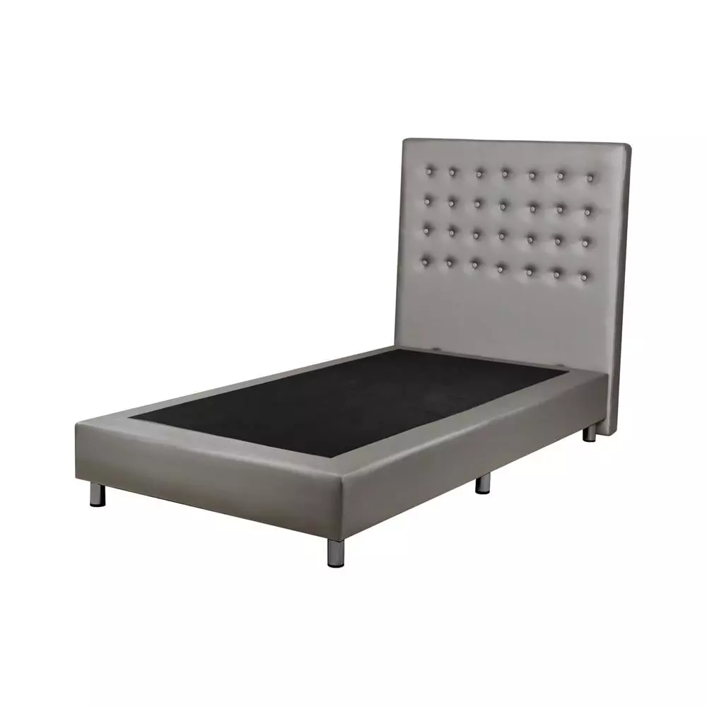 ฐาน+หัวเตียง DIAMOND 3.5FT.L-GRAY HLS (1164262)-1