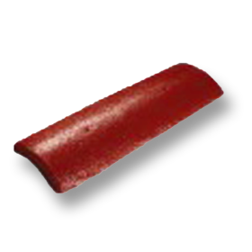 ครอบข้างชนผนัง กระเบื้อง CT ตราเพชร Gran Onda แดงชบา 212WG001101-