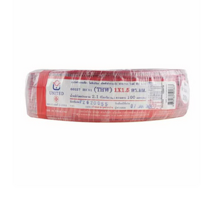 สายไฟ THW (IEC01) 1.5 x 100 เมตร สีแดง-1
