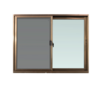 Window Asia Window with Net S-S Brown 150x110 cm