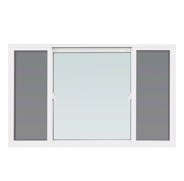 หน้าต่าง UPVC S-S มุ้ง สีขาว TAKECHI 180x110CM (1183907)-1