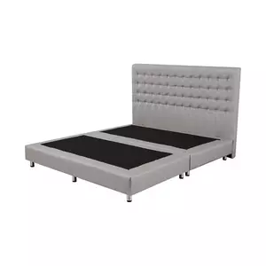 ฐาน+หัวเตียง BERLIN 6FT L-GRAY HLS (1173488)-1