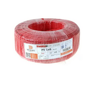 สายไฟโซล่าเซลล์ PV 1 x 6 x 100 ม. สีแดง-1