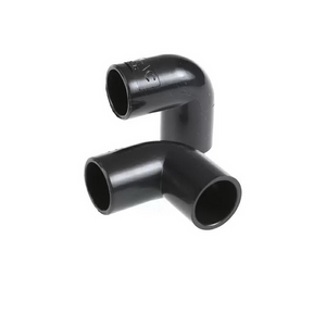 ข้อต่อโค้ง PVC 16 มม. สีดำ (แพ็ค 10)-1