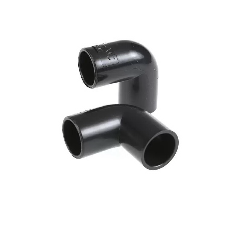 ข้อต่อโค้ง PVC 16 มม. สีดำ (แพ็ค 10)-1