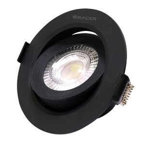 ดาวน์ไลท์ LED RACER ADJUST 5 วัตต์ DAYLIGHT 3.5 นิ้ว สีดำ กลม (1214677)