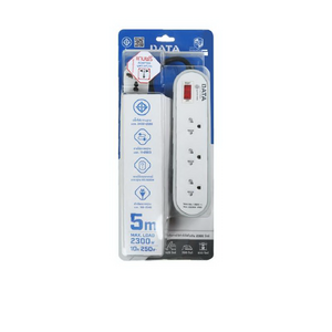 รางปลั๊ก 3x5 เมตร 1 สวิตช์ รุ่น AP3146 สีเทา-1