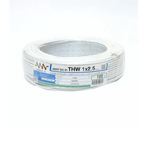 สายไฟ IEC01 THW 1x2.5 ตร.มม. สีขาว 100 เมตร NNN-1